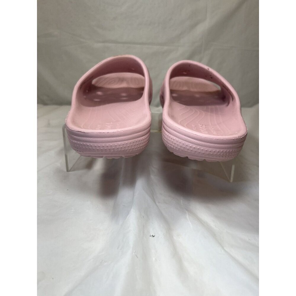 Crocs Womens Coast Slide Sandals Pink Open Toe Slip On Flats 7 - Picture 6 of 15